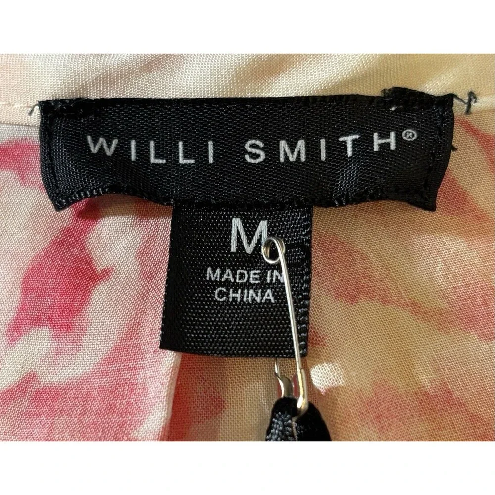 Willi Smith Women’s Size Medium Multicolored Sleeveless Pleated Blouse - Picture 5 of 7